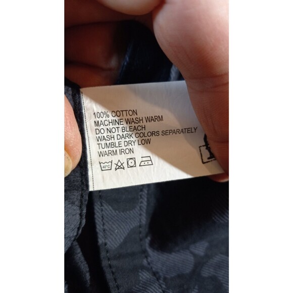 Buffalo Mens Grey Camouflage Slim Fit Long Sleeve Button Down Shirt‎ Size M - Picture 7 of 8